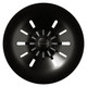 Elkay Quartz Perfect Drain 3-1/2" Removable Polymer Basket Strainer and Rubber Stopper Caviar