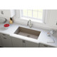 Elkay Quartz Perfect Drain 3-1/2" Removable Polymer Basket Strainer and Rubber Stopper Silvermist