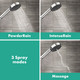 Hansgrohe 24111001 Pulsify S Handshower 105 3-Jet, 2.5 GPM in Chrome