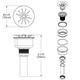 Elkay Perfect Drain Fitting Type 304 Stainless Steel Body and Strainer Lustrous Steel