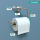 Hansgrohe 04787820 Joleena Toilet Paper Holder in Brushed Nickel