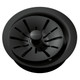 Elkay Quartz Perfect Drain 3-1/2" Polymer Disposer Flange with Removable Basket Strainer and Rubber Stopper Charcoal
