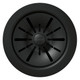 Elkay Quartz Perfect Drain 3-1/2" Polymer Disposer Flange with Removable Basket Strainer and Rubber Stopper Charcoal