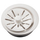 Elkay Quartz Perfect Drain 3-1/2" Polymer Disposer Flange with Removable Basket Strainer and Rubber Stopper Ricotta
