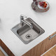 Elkay Dayton Stainless Steel 15" x 15" x 5-3/16", 3-Hole Single Bowl Drop-in Bar Sink with 2" Drain Opening