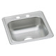 Elkay Dayton Stainless Steel 17" x 19" x 6-1/8" 2-Hole Single Bowl Drop-in Bar Sink