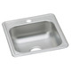 Elkay Dayton Stainless Steel 17" x 21-1/4" x 6-1/2" 1-Hole Single Bowl Drop-in Bar Sink