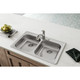 Elkay Dayton Stainless Steel 33" x 21-1/4" x 5-3/8" 3-Hole Equal Double Bowl Drop-in Sink