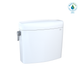 TOTO Aquia Iv Cube Dual Flush 1.28 And 0.9 Gpf Toilet Tank Only With Washlet+ Auto Flush Compatibility, Cotton White