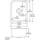 Elkay Dayton Stainless Steel 16" x 20-1/2" x 8" Single Bowl Undermount Bar Sink