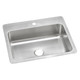 Elkay Dayton Stainless Steel 27" x 22" x 8" 1-Hole Single Bowl Dual Mount Sink