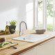 Grohe 31479001 Concetto Single-Handle Pull Down Bar Faucet 1.75 GPM In Starlight Chrome Finish