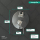 Hansgrohe 04447000 Ecostat Pressure Balance Trim S with Diverter in Chrome