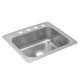 Elkay Dayton Stainless Steel 25" x 22" x 8-3/16" 5-Hole Single Bowl Drop-in Sink