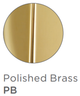 Jaclo Frescia Dark Grey Face Showerhead - 2.0 GPM in Polished Brass Finish