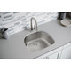 Elkay Dayton Stainless Steel 23-1/2" x 21-1/8" x 9" Single Bowl Undermount Sink