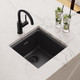 Elkay Quartz Classic 15-3/4" x 15-3/4" x 7-11/16", Single Bowl Dual Mount Bar Sink, Black