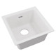 Elkay Quartz Classic 15-3/4" x 15-3/4" x 7-11/16", Single Bowl Dual Mount Bar Sink, White