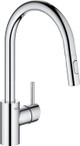 Grohe 32665003 Concetto Single-Handle Pull-Down Kitchen Faucet Dual Spray 1.75 GPM In Starlight Chrome Finish