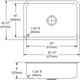 Elkay Dayton Stainless Steel 26-1/2" x 18-1/2" x 8", Single Bowl Undermount Sink