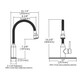 Elkay Pursuit Laundry/Utility Faucet with Flexible Spout Forward Only Lever Handle Lustrous Steel
