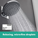 Hansgrohe 24141821 Pulsify S Showerhead 260 1-Jet, 2.5 GPM in Brushed Nickel