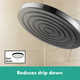 Hansgrohe 24141821 Pulsify S Showerhead 260 1-Jet, 2.5 GPM in Brushed Nickel