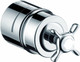 AXOR 16882821 Montreux Fix-Fit Stop w/Cross Handle Brushed Nickel