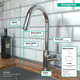 Hansgrohe 14872001 Talis S2 High Arc Kitchen Faucet, 1-Spray Pull-Down, 1.75 GPM in Chrome