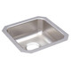 Elkay Lustertone Classic Stainless Steel, 14-1/2" x 14-1/2" x 5-3/8" Single Bowl Undermount ADA Sink