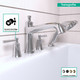 Hansgrohe 04777000 Joleena 4-Hole Roman Tub Set Trim with 1.75 GPM Handshower in Chrome