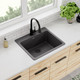 Elkay Quartz Classic 25" x 22" x 9-1/2" Single Bowl Drop-in Sink Dusk Gray