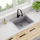 Elkay Quartz Classic 25" x 22" x 9-1/2" Single Bowl Drop-in Sink Greystone