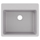 Elkay Quartz Classic 25" x 22" x 9-1/2" Single Bowl Drop-in Sink Greystone