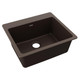 Elkay Quartz Classic 25" x 22" x 9-1/2" Single Bowl Drop-in Sink Mocha