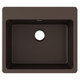 Elkay Quartz Classic 25" x 22" x 9-1/2" Single Bowl Drop-in Sink Mocha