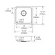 Elkay Lustertone Classic Stainless Steel 16-1/2" x 16-1/2" x 4-7/8", Single Bowl Undermount ADA Sink