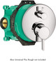 Hansgrohe 04230000 Ecostat Thermostatic Trim S with Volume Control in Chrome