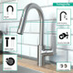Hansgrohe 04506801 Focus Prep Kitchen Faucet, 2-Spray Pull-Down, 1.75 GPM in Steel Optic