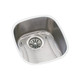 Elkay Lustertone Classic Stainless Steel, 14-1/4" x 15-3/4" x 5-15/16", Single Bowl Undermount Sink Kit