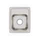 Elkay Lustertone Classic Stainless Steel 13" x 16" x 7-5/8", 0-Hole Single Bowl Drop-in Sink