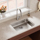Elkay Lustertone Classic Stainless Steel 23-1/2" x 18-1/4" x 5-3/8" Single Bowl Undermount ADA Sink