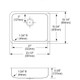 Elkay Lustertone Classic Stainless Steel 23-1/2" x 18-1/4" x 5-3/8" Single Bowl Undermount ADA Sink