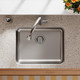 Elkay Lustertone Classic Stainless Steel 23-1/2" x 18-1/4" x 5-3/8" Single Bowl Undermount ADA Sink