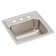 Elkay Lustertone Classic Stainless Steel 15" x 15" x 7-1/8" 3-Hole Single Bowl Drop-in Bar Sink with 2" Drain