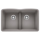 Blanco 442078 Diamond Equal Double Low Divide Undermount - Caf?? Brown