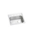 Elkay Lustertone Classic Stainless Steel 19" x 18" x 5-1/2" 2-Hole Single Bowl Drop-in ADA Sink with Right Drain