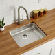 Elkay Lustertone Classic Stainless Steel 21-1/2" x 18-1/2" x 4-3/8" Single Bowl Undermount ADA Sink