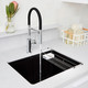 Blanco 442924: Liven Collection 25" Drop-in or Undermount Mount Laundry Sink - Coal Black