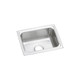 Elkay Lustertone Classic Stainless Steel 19" x 15" x 7-5/8", Single Bowl Drop-in Sink